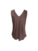BCMABEL dubbel v-ringad topp - Kaffe
