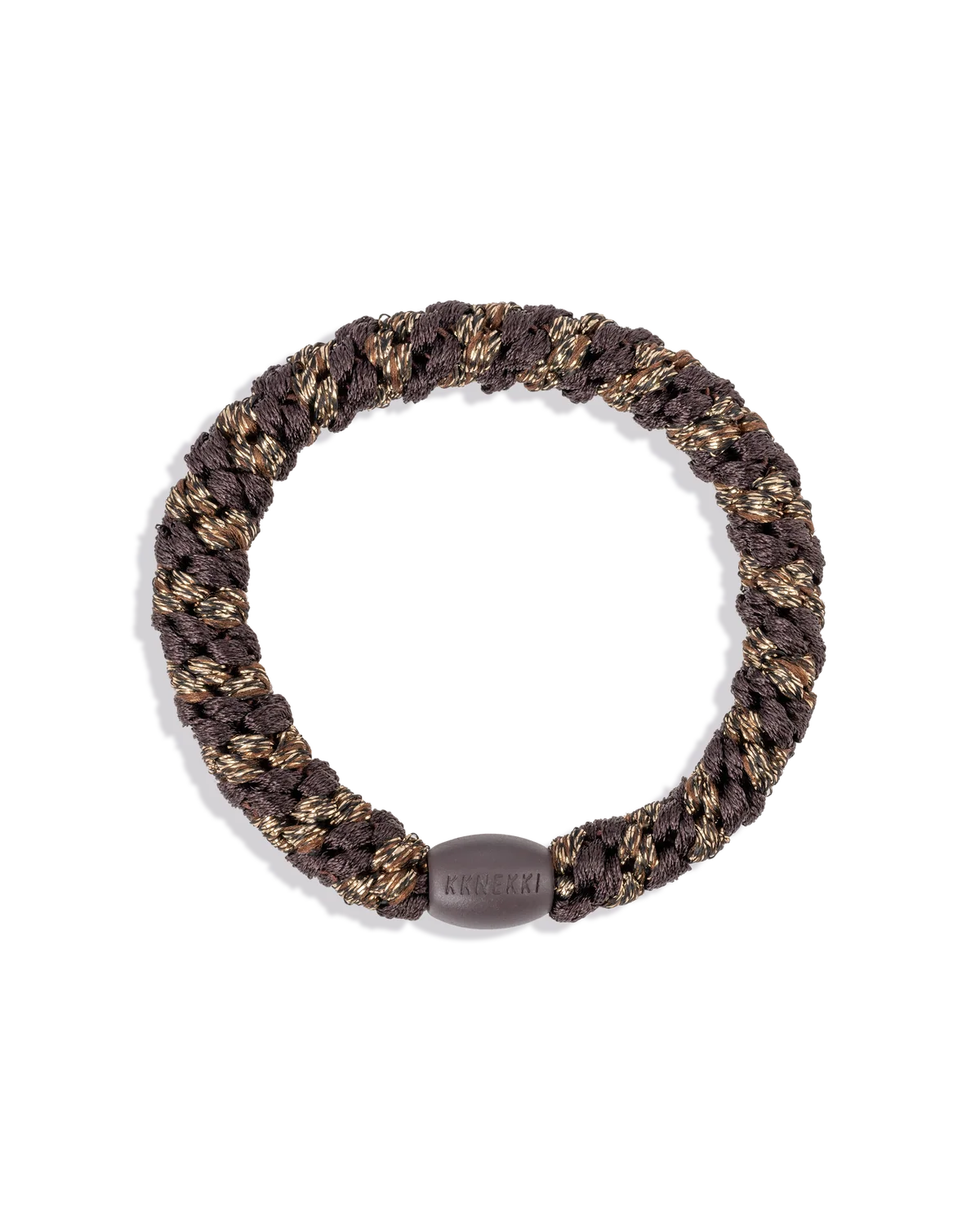 Kknekki original hair ties BROWN-COFFE GLITTER STRIPE
