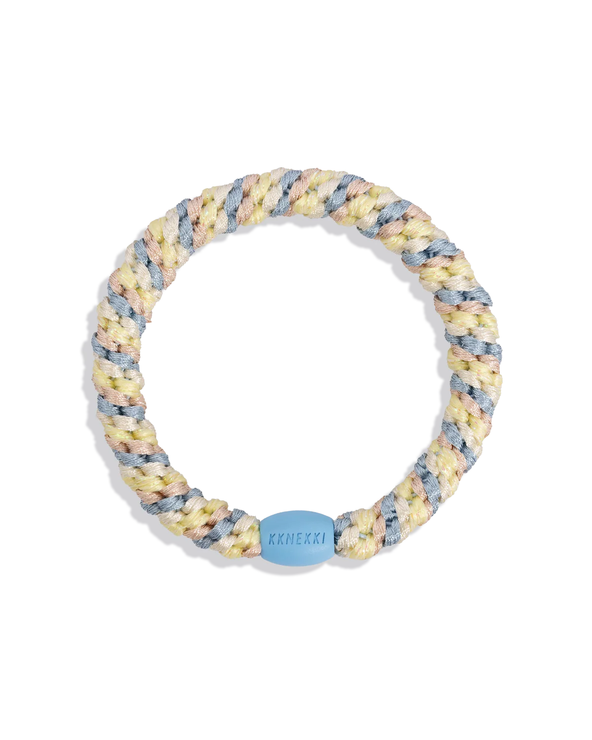 KKNEKKI original hair ties MIX SEABLUE LIGHT YELLOW GLITTER