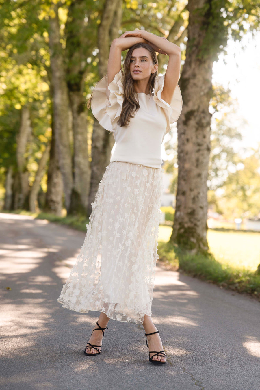 Chateau Skirt Champagne