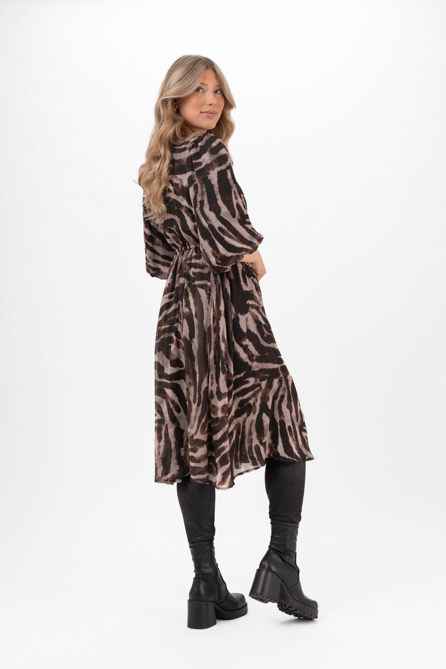 Ember Dress Espresso/Champagne