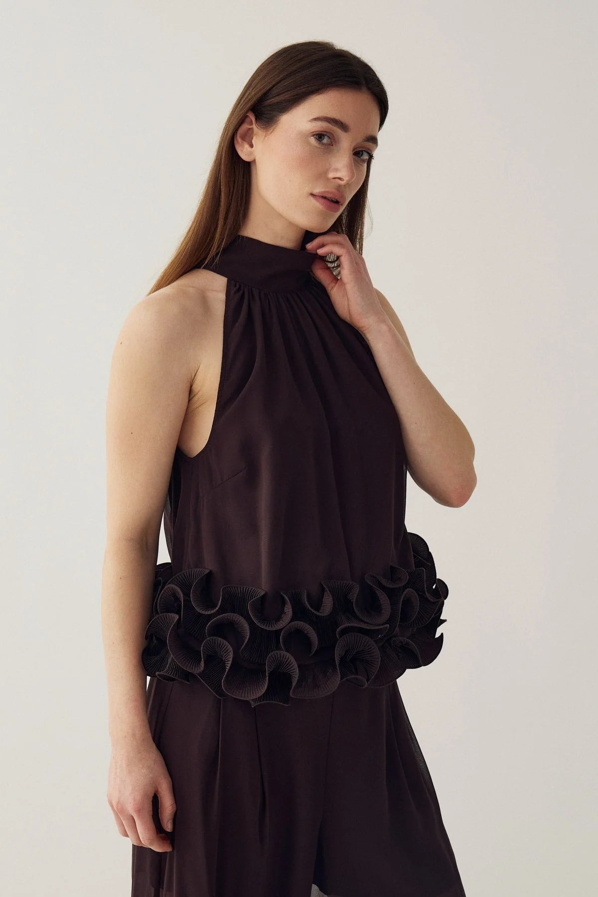 Noella Marjolaine Blouse Chocolate
