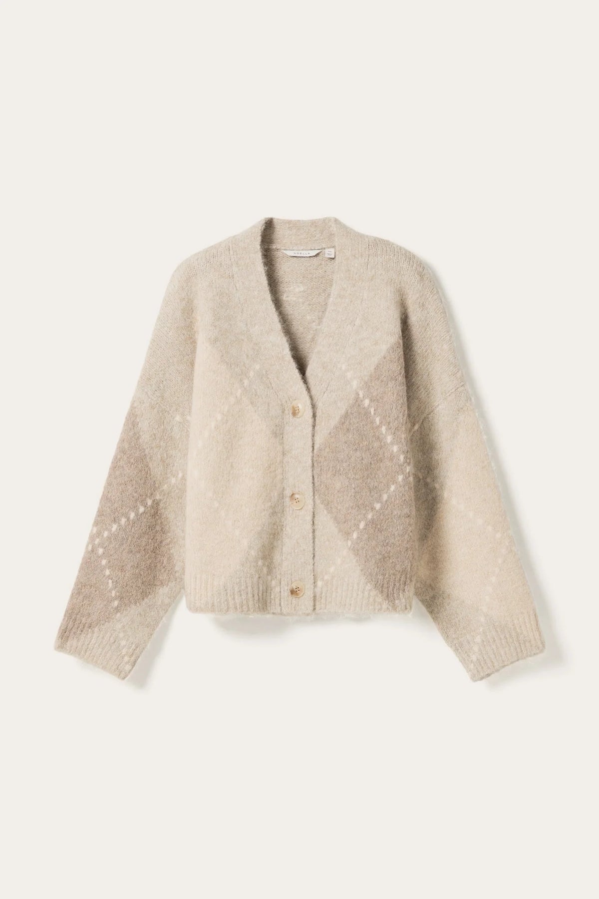Noella Laiana Knit Cardigan Beige Mix
