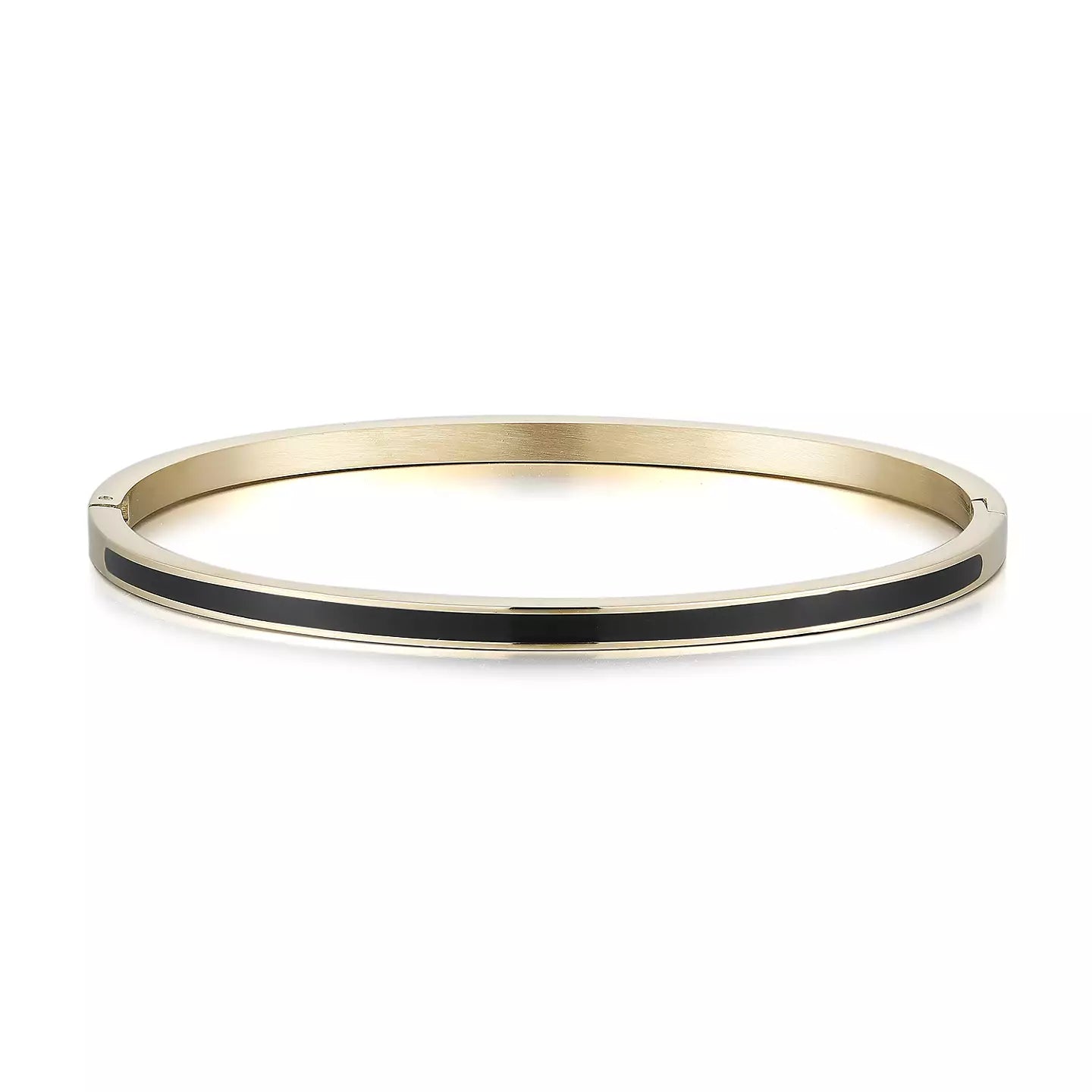 By Jolima Poppy mini bangle, black gold