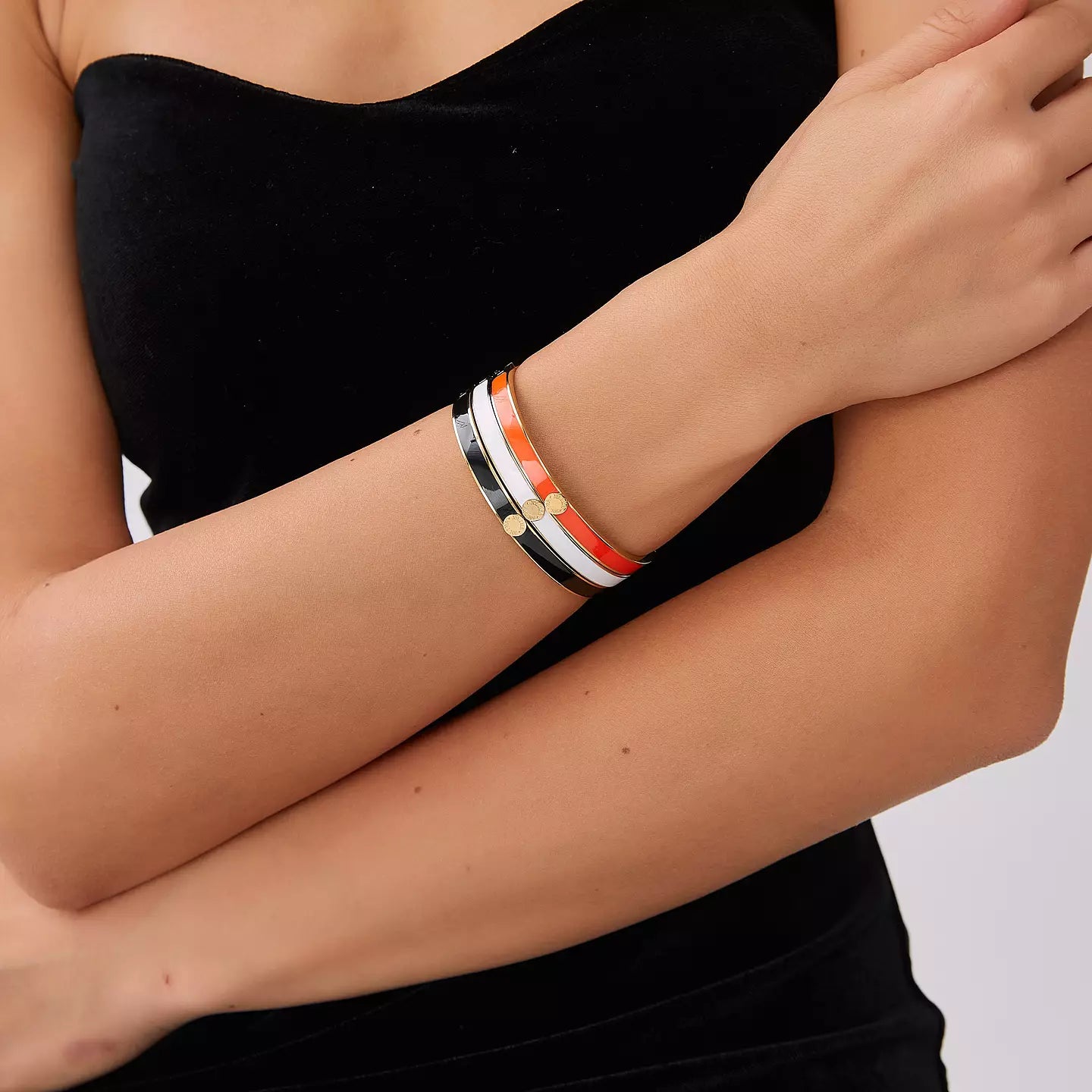 By Jolima Palermo bangle black gold