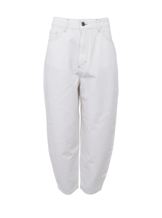 Black Colour Bcizzy Barrel Pant 41162 Färg: Off White