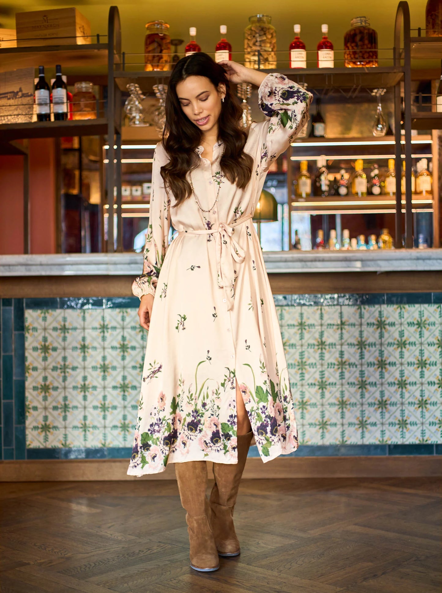 Black Colour BEATRIX dress - Natural