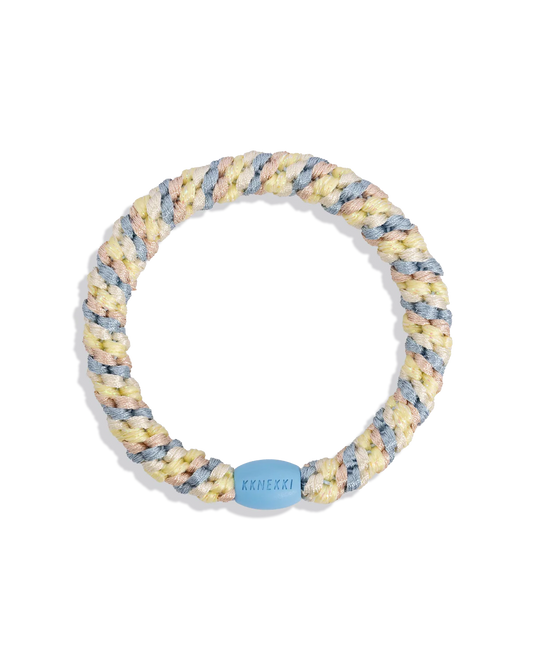 KKNEKKI original hair ties MIX SEABLUE LIGHT YELLOW GLITTER