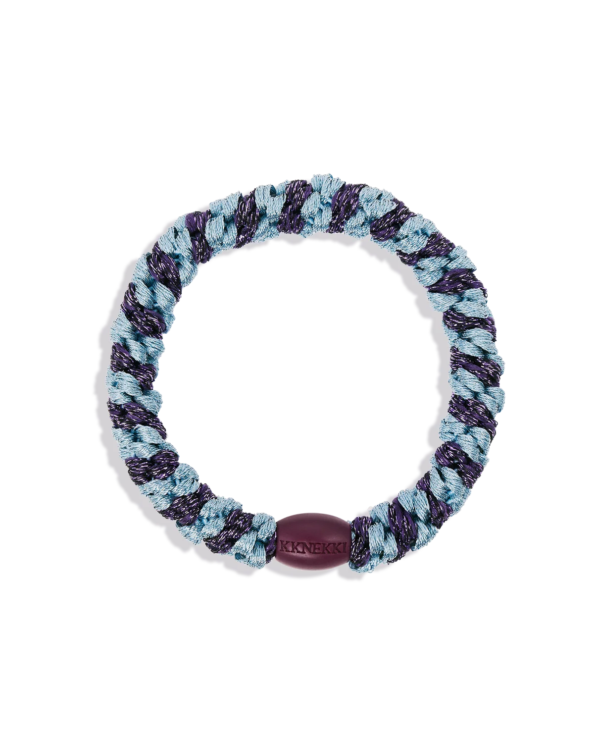 Kknekki original hair ties SEABLUE DARK PURPLE GLITTER STRIPE