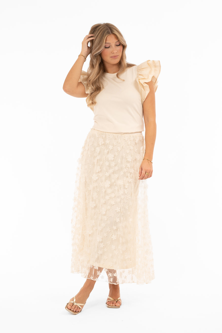 Chateau Skirt Champagne