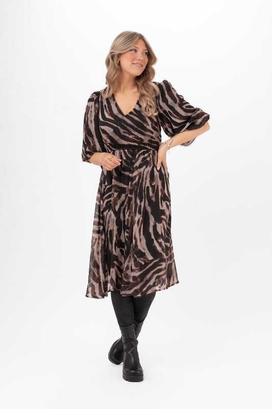 Ember Dress Espresso/Champagne