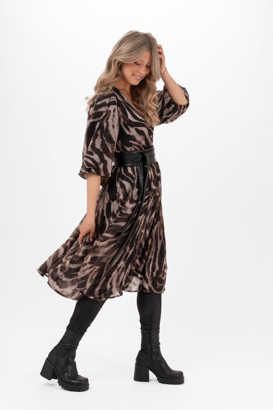 Ember Dress Espresso/Champagne