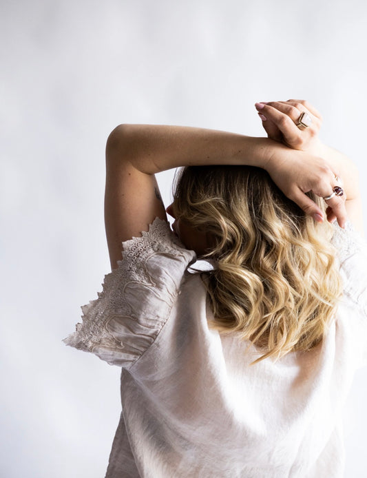REUNION HOME

DESERT LACE LINEN BLOUSE
