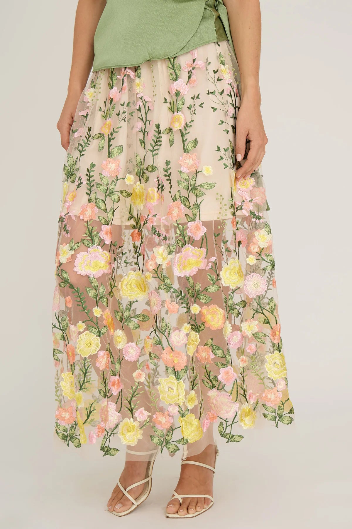 A-View Fuschia skirt AV4624 - Sand/Yellow