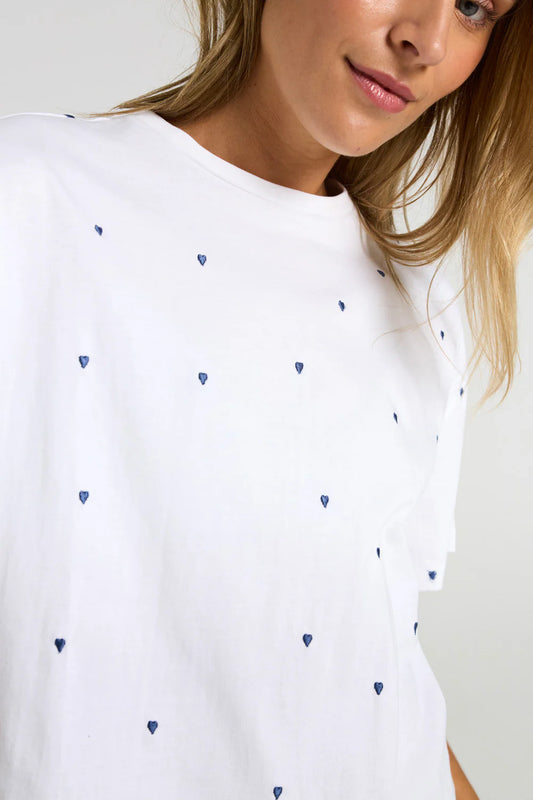 Costamani Heart Tee - Sea Blue Heart