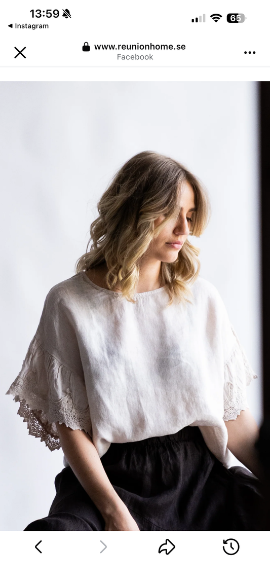 REUNION HOME

DESERT LACE LINEN BLOUSE