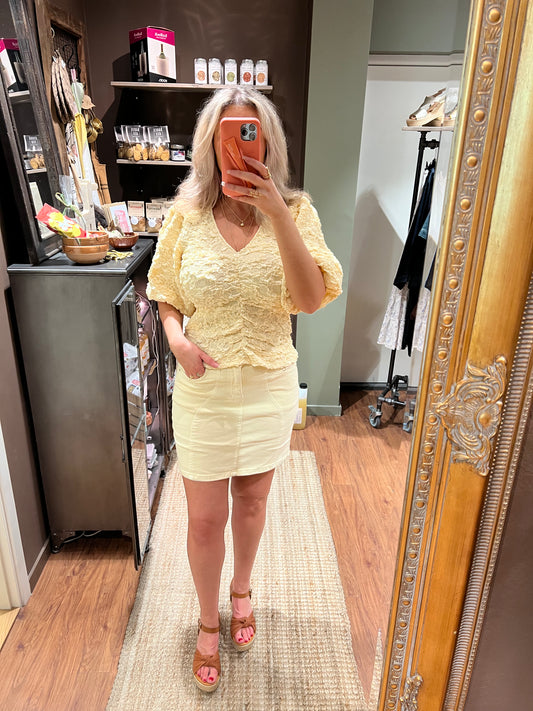 Gul kjol Caramelle Fashion