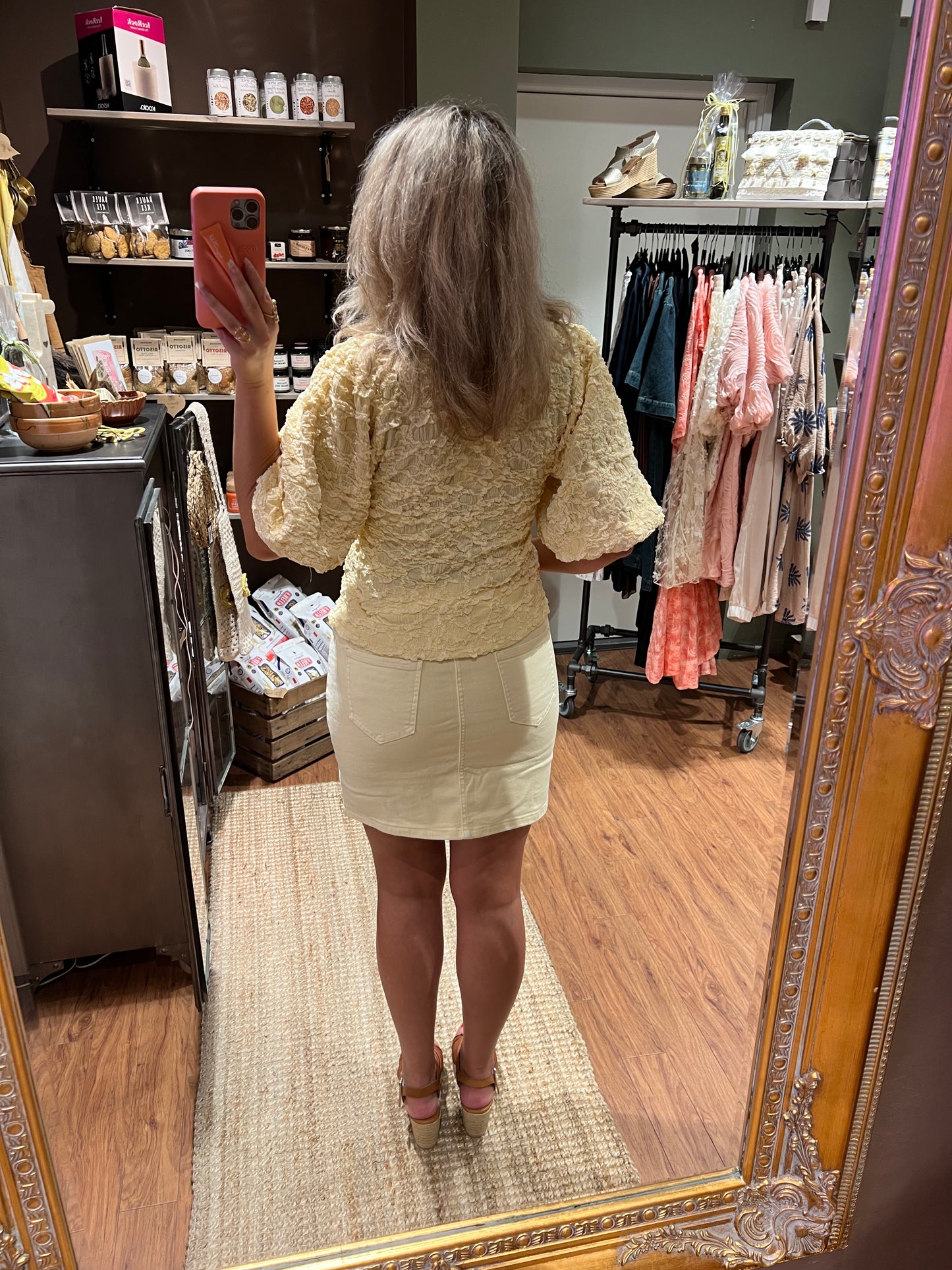 Gul kjol Caramelle Fashion