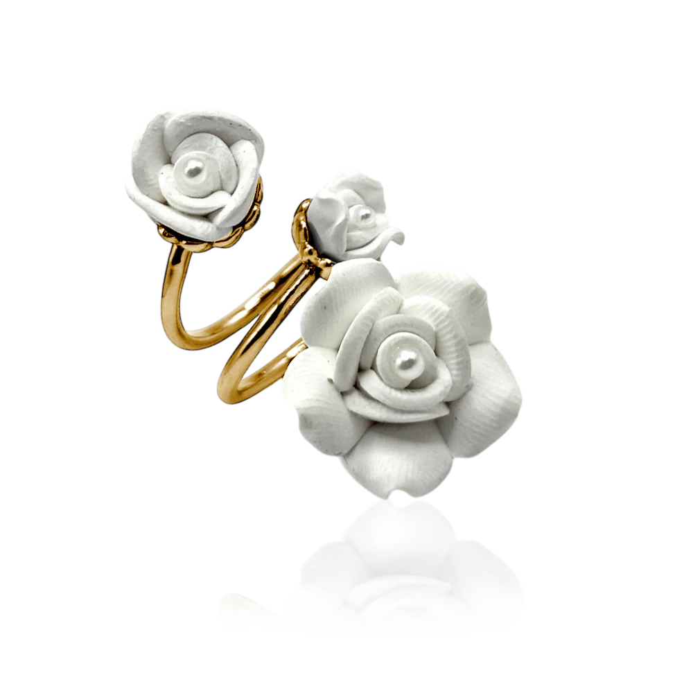 IOUKU FLEUR BLANCHE MULTI Ring