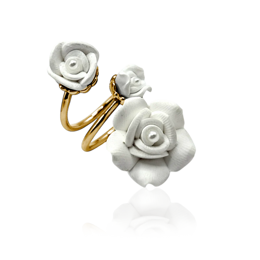 IOUKU FLEUR BLANCHE MULTI Ring