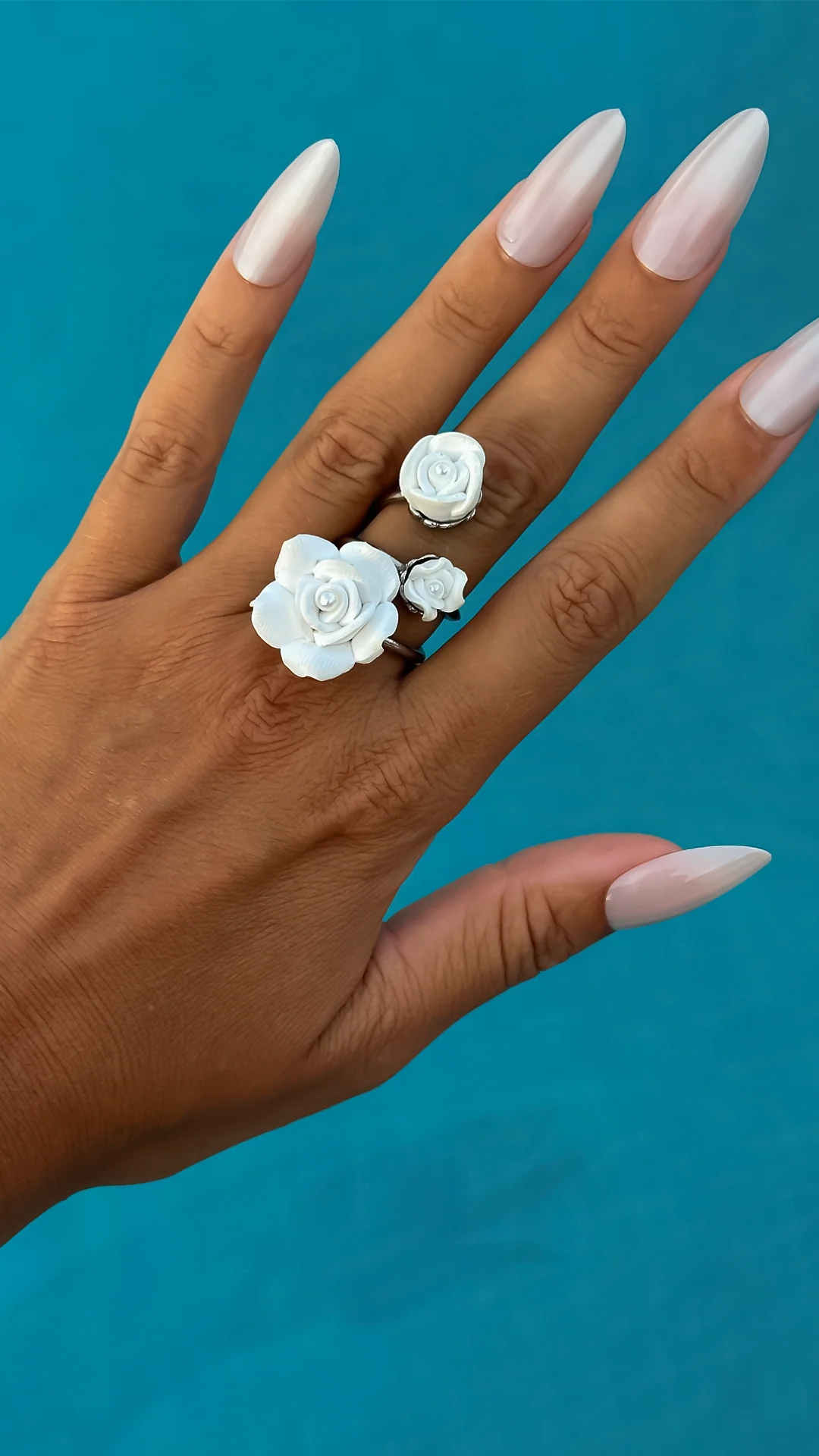 IOUKU FLEUR BLANCHE MULTI Ring