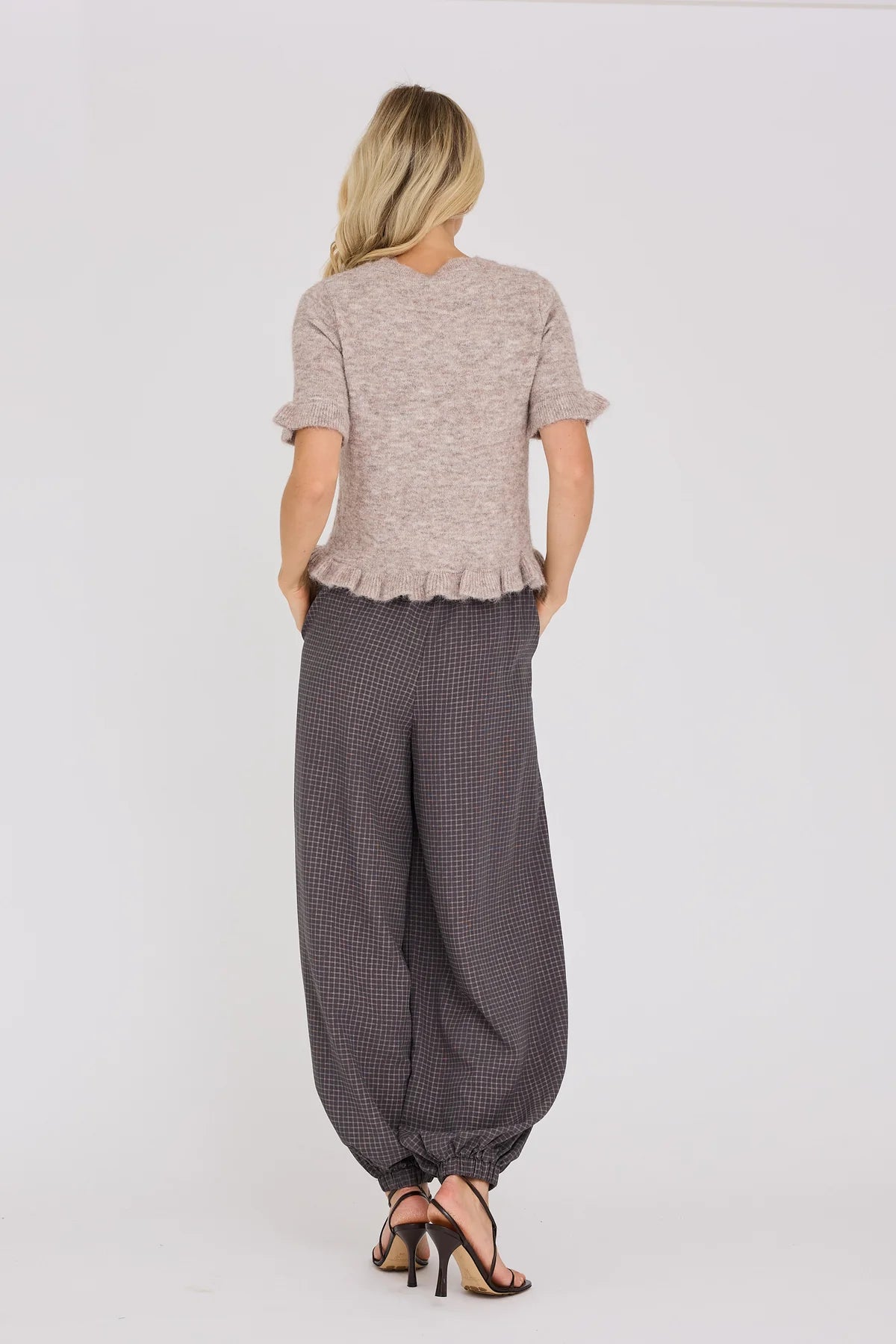 Landy stickad blus AV8227 - Sand