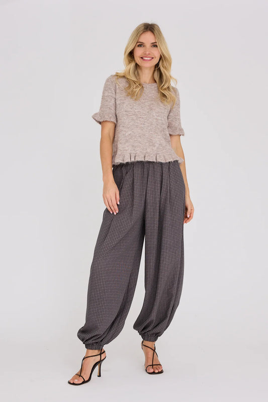 Landy stickad blus AV8227 - Sand