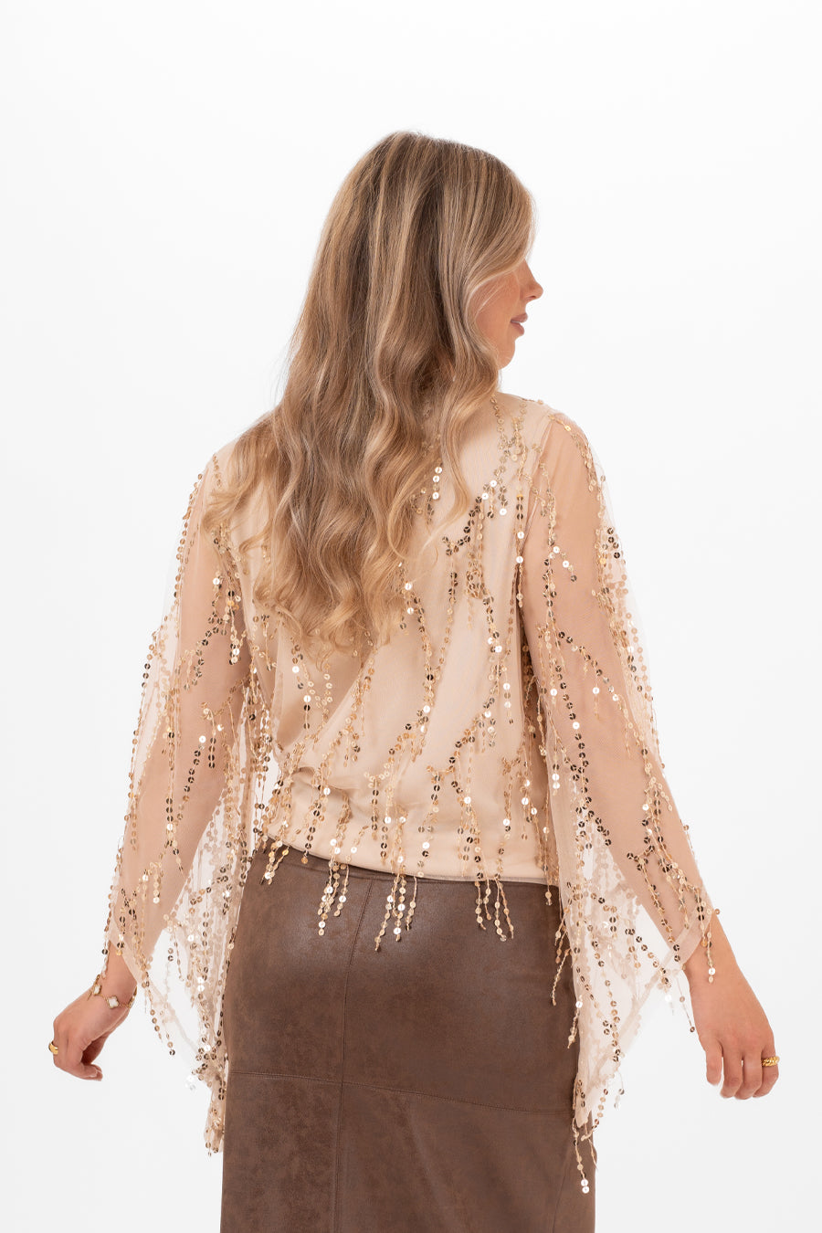 London Blouse Champagne/Antique Gold | Capri collection