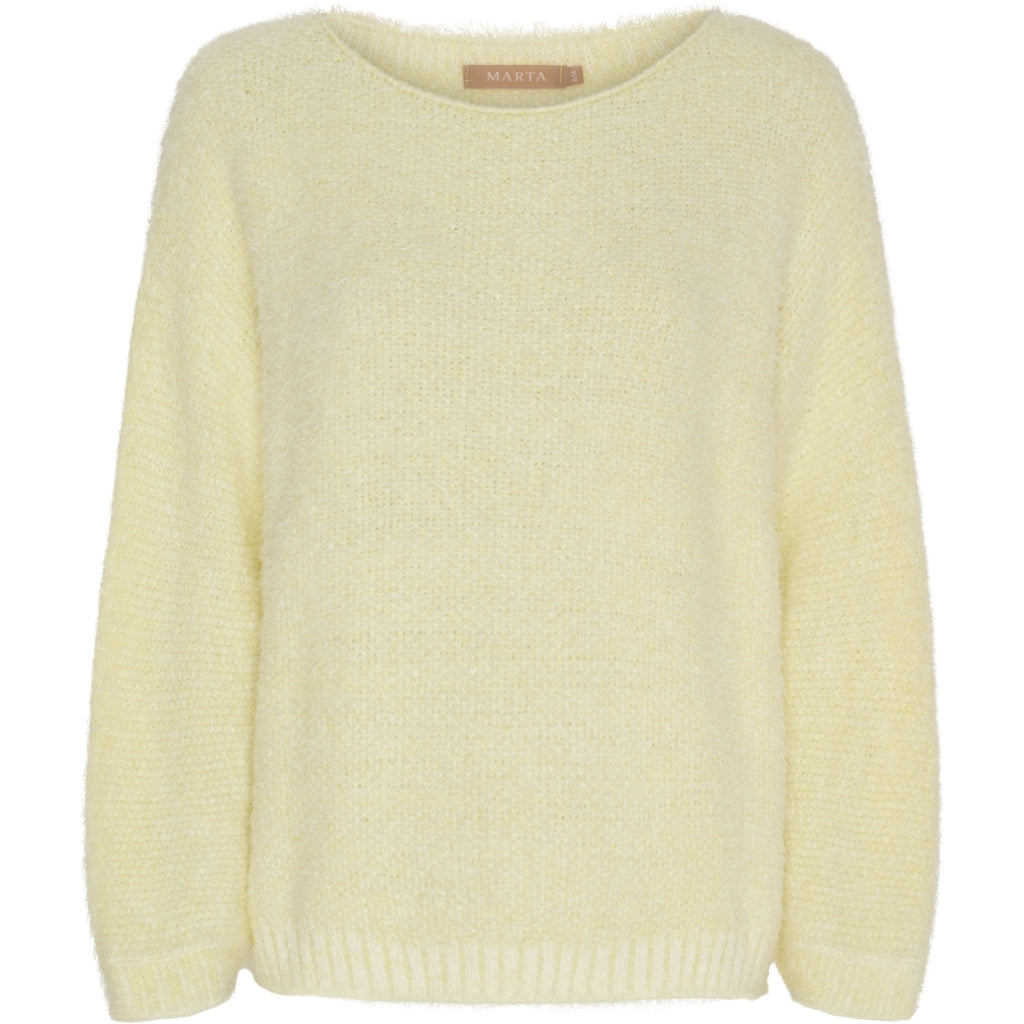 Marta du Chateau dam stickad tröja MdcAnouk 8038 - Yellow
