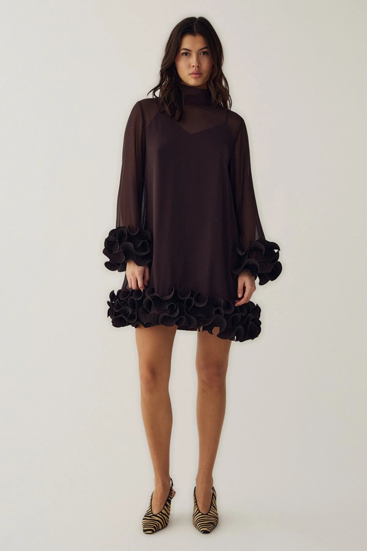 Noella Latania Dress Chocolate