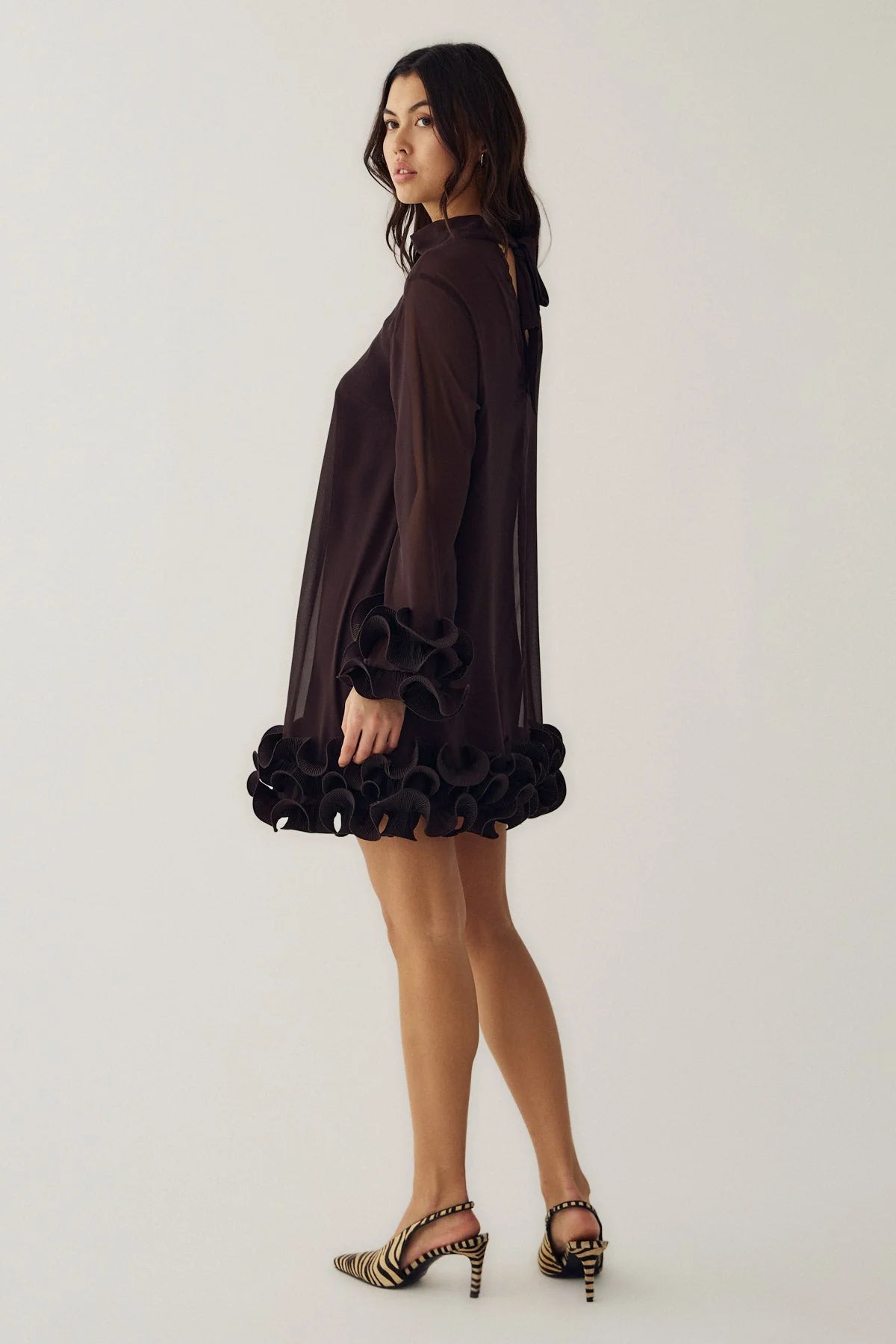 Noella Latania Dress Chocolate