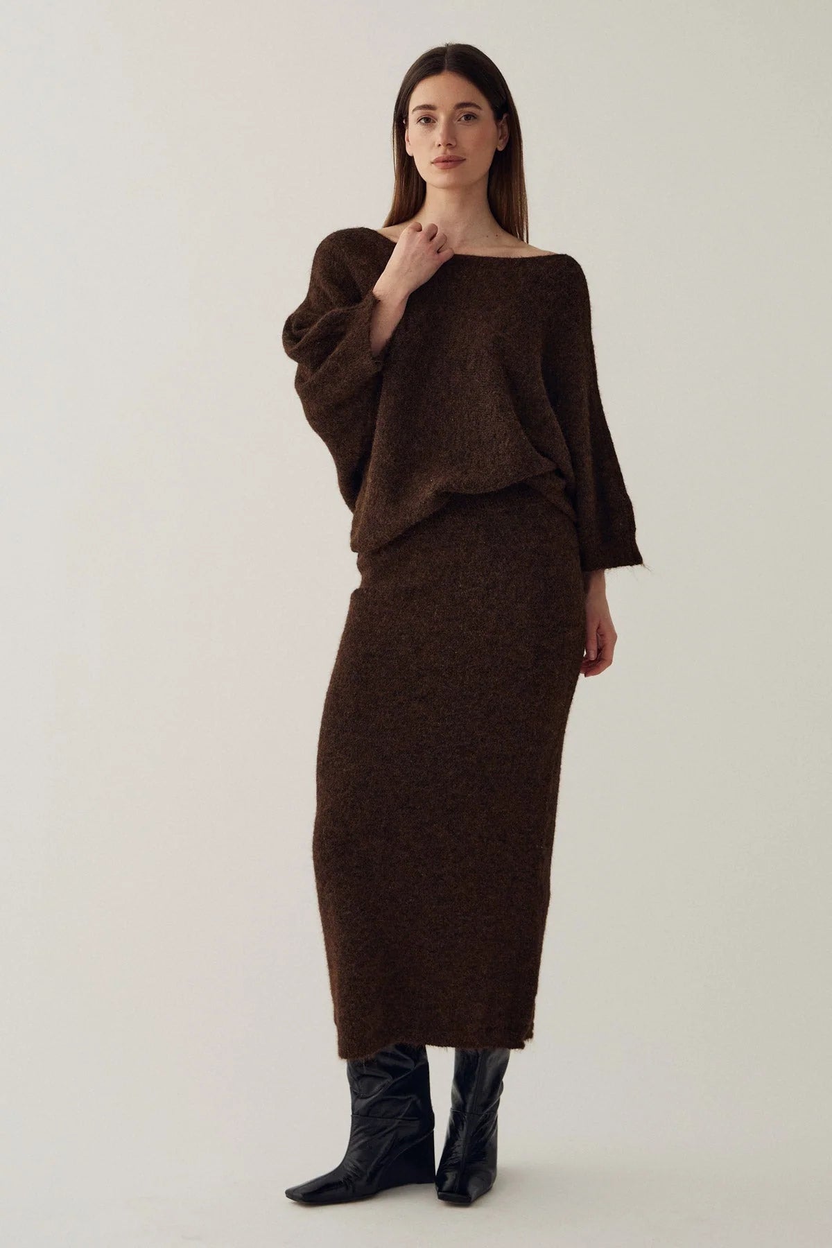 Noella Maxime Knit Chocolate