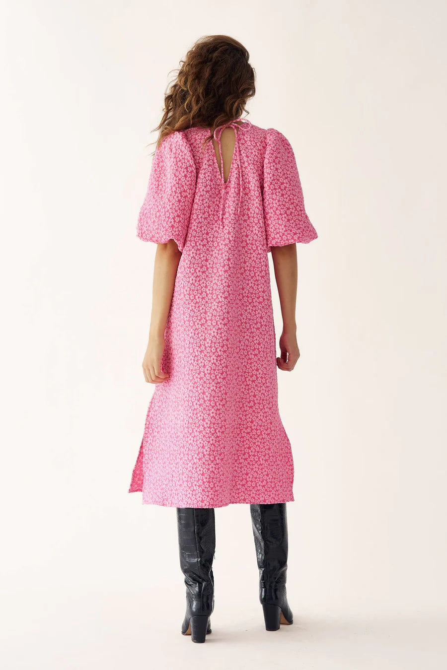 Noella Reno Pastis Long Dress Bright Pink