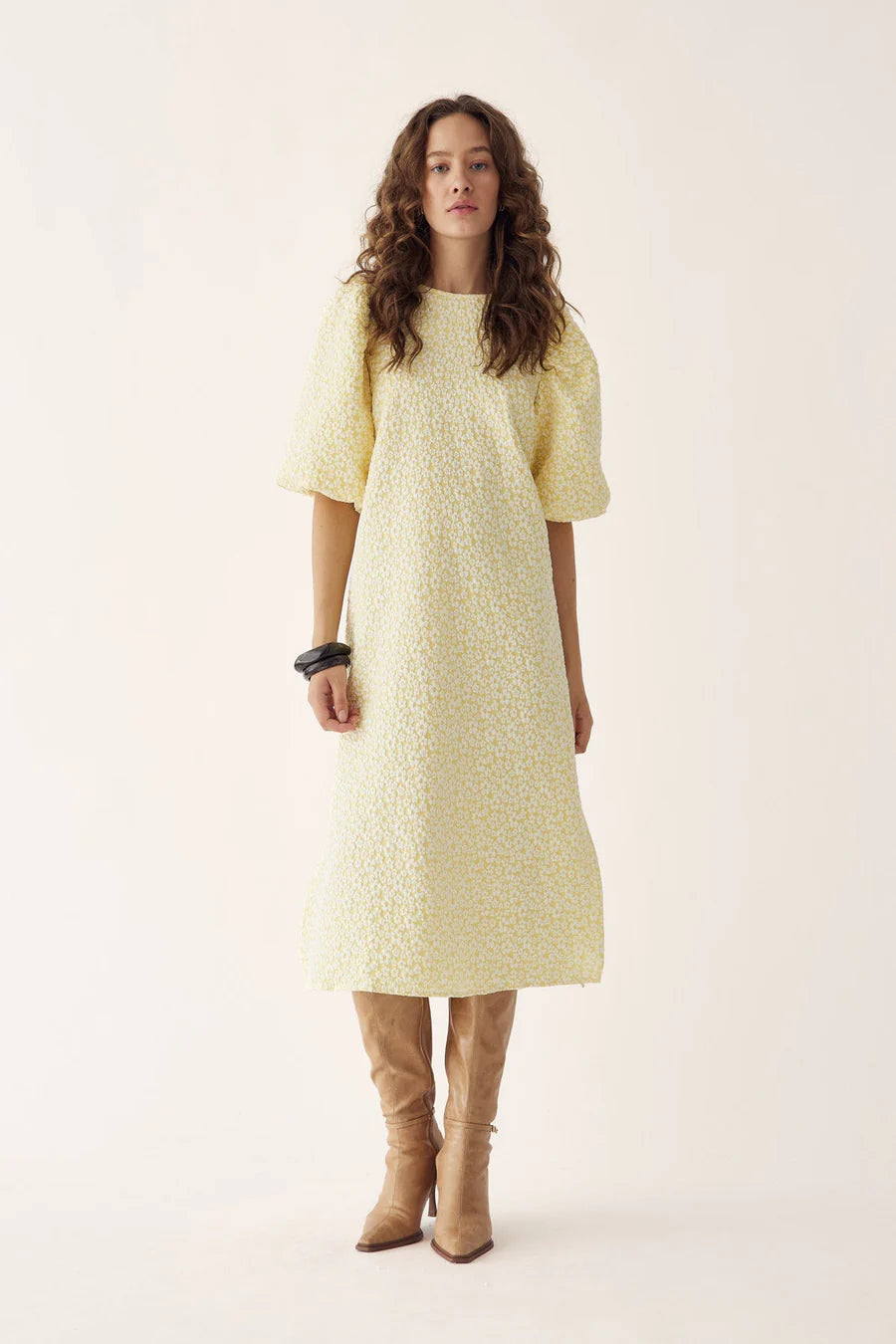 Noella Reno Pastis Long Dress Buttercup Yellow