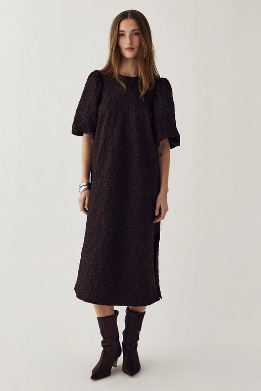 Noella Pastis Long Dress Chocolate