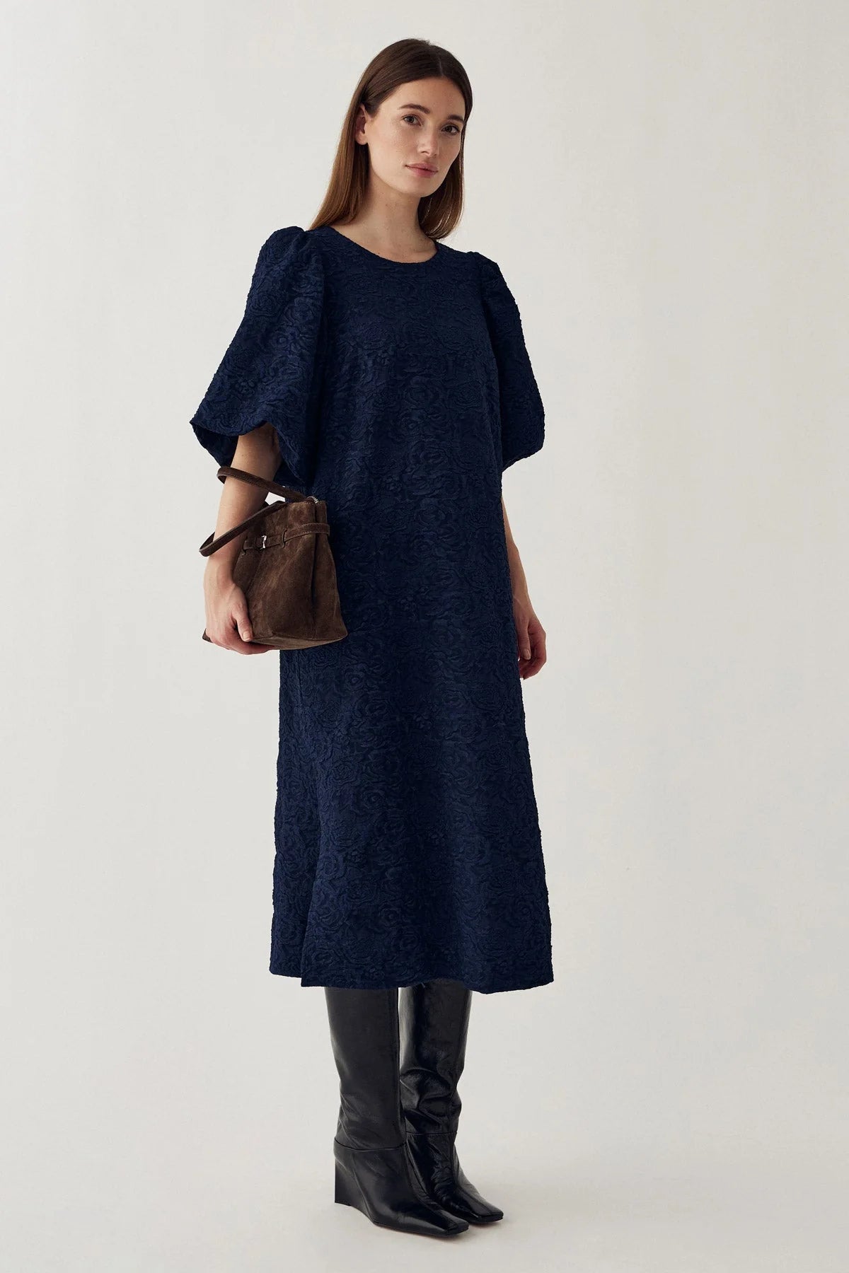 Noella Pastis Long Dress Navy
