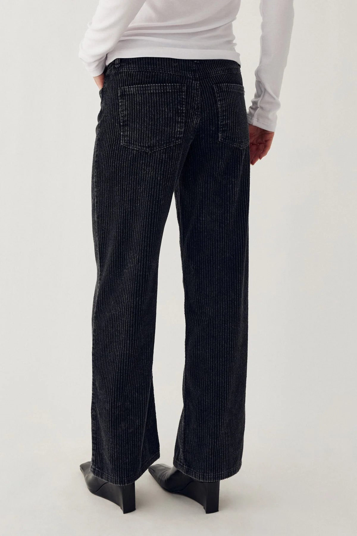 Noella N-Melo MW Corduroy Pants Black Wash