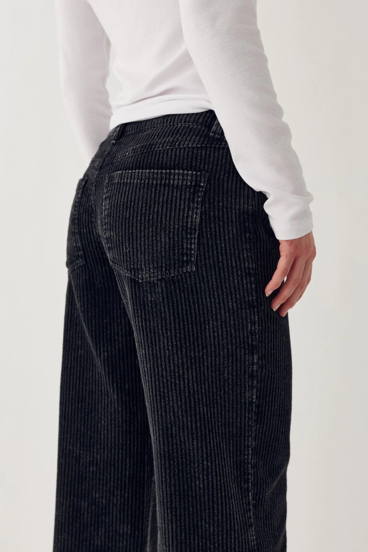 Noella N-Melo MW Corduroy Pants Black Wash