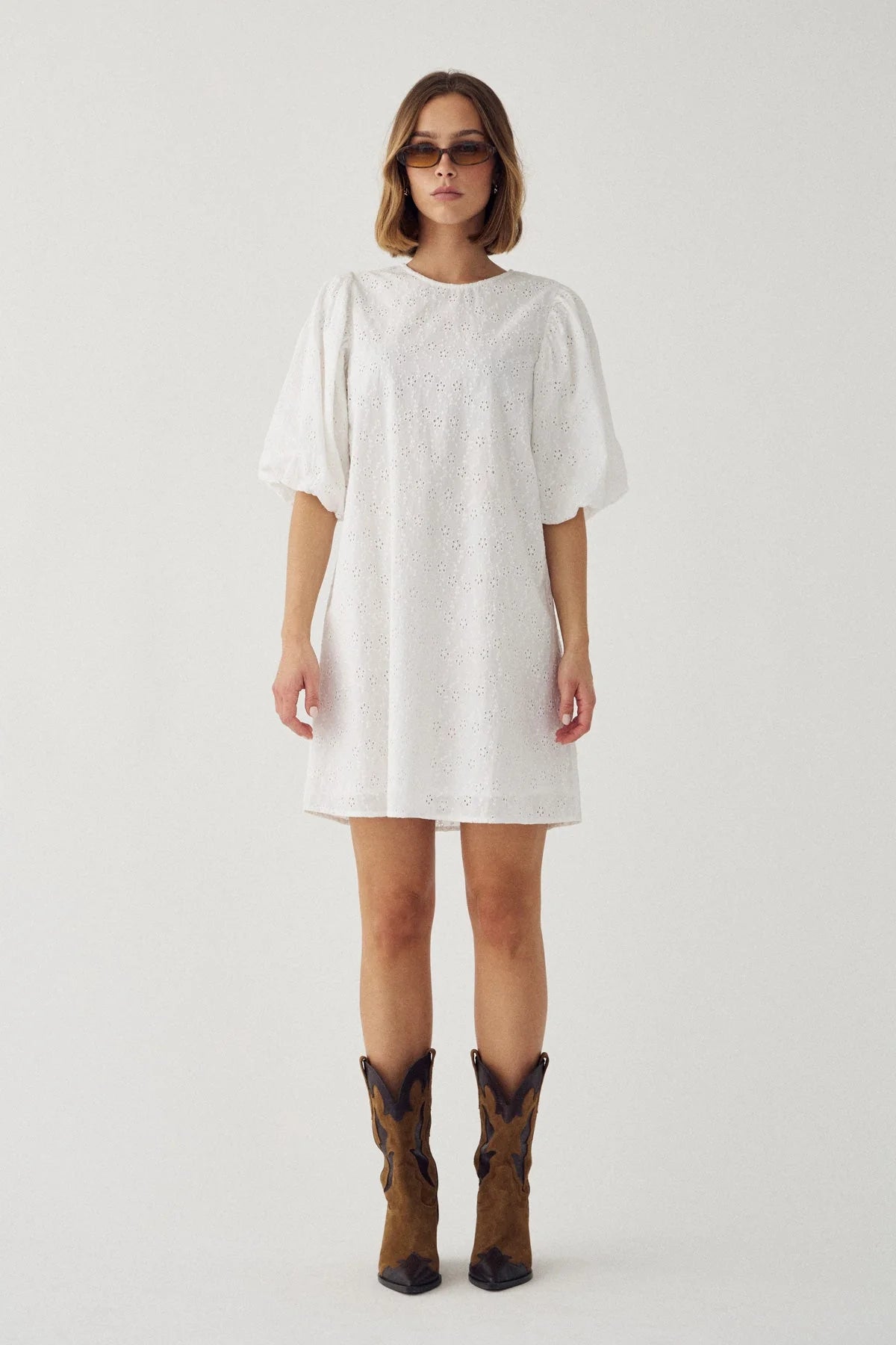 Noella N-Pastis Short Dress White