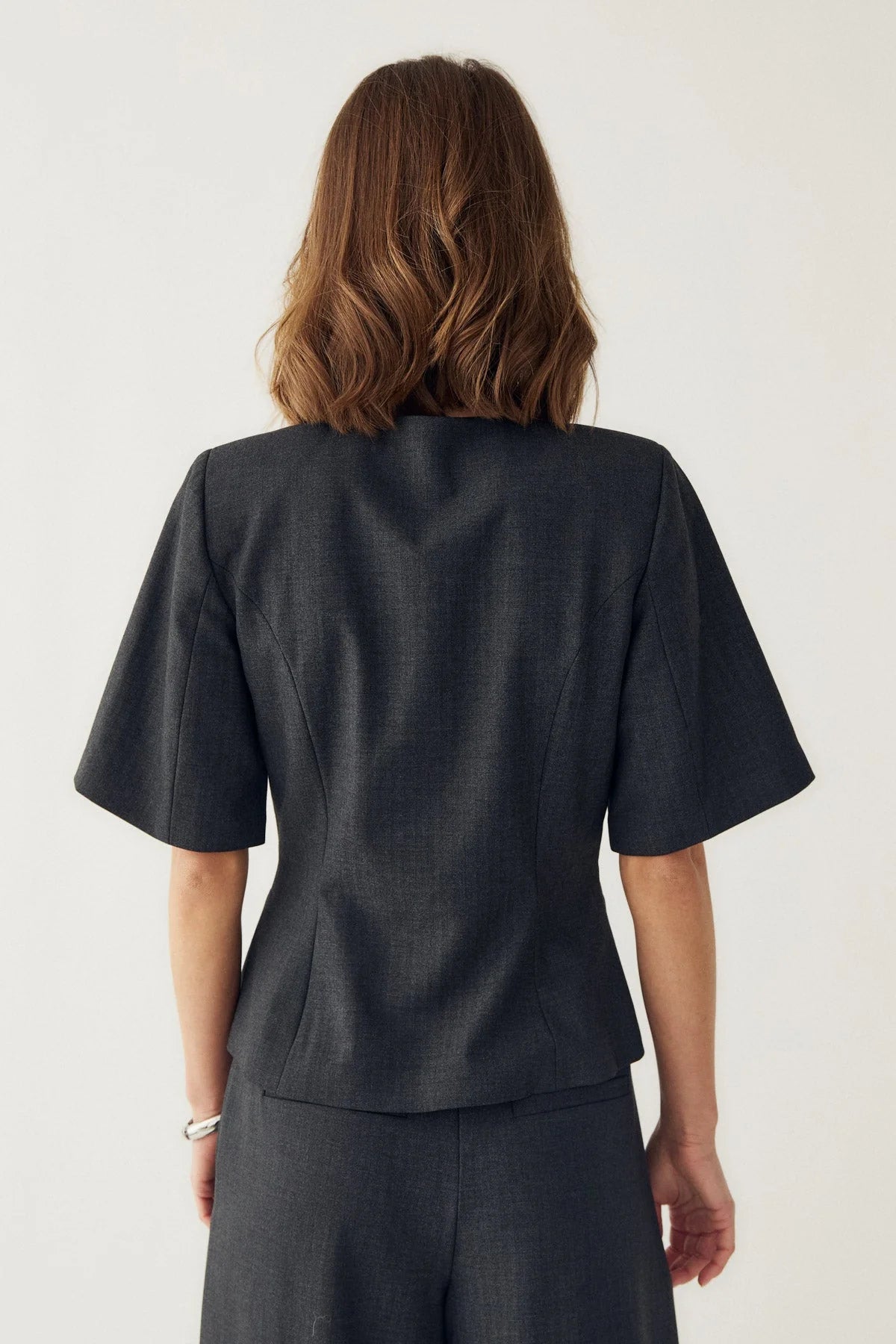 Noella N-Kasaundra Blazer Grey Herringbone