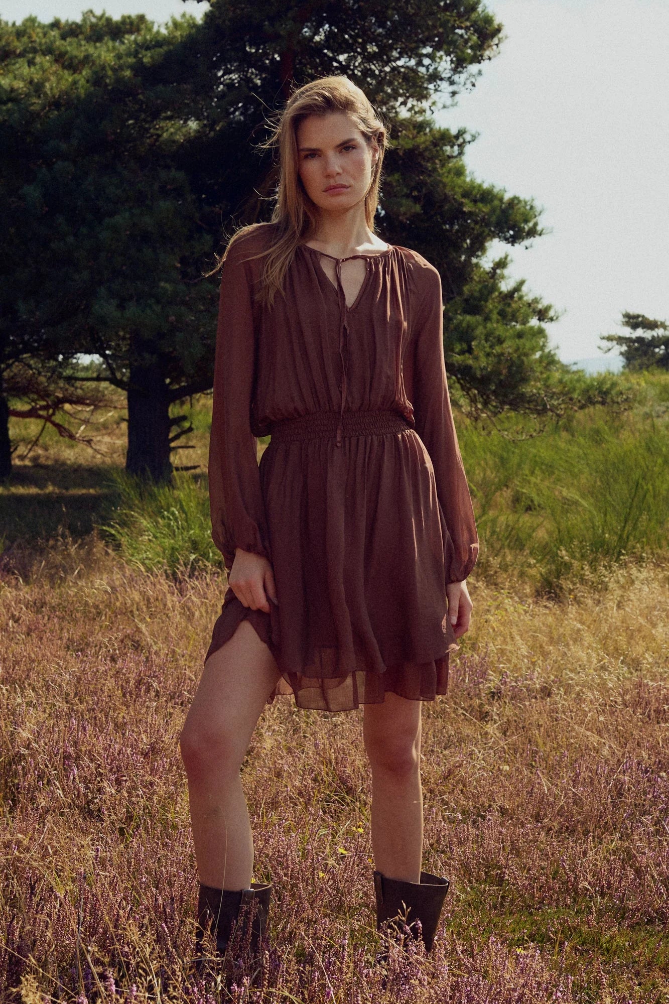 Noella N-Mariel Dress Chocolate