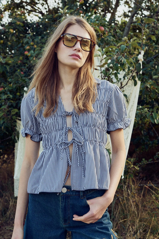 Noella N-Marty Blouse Darlyn Black Check