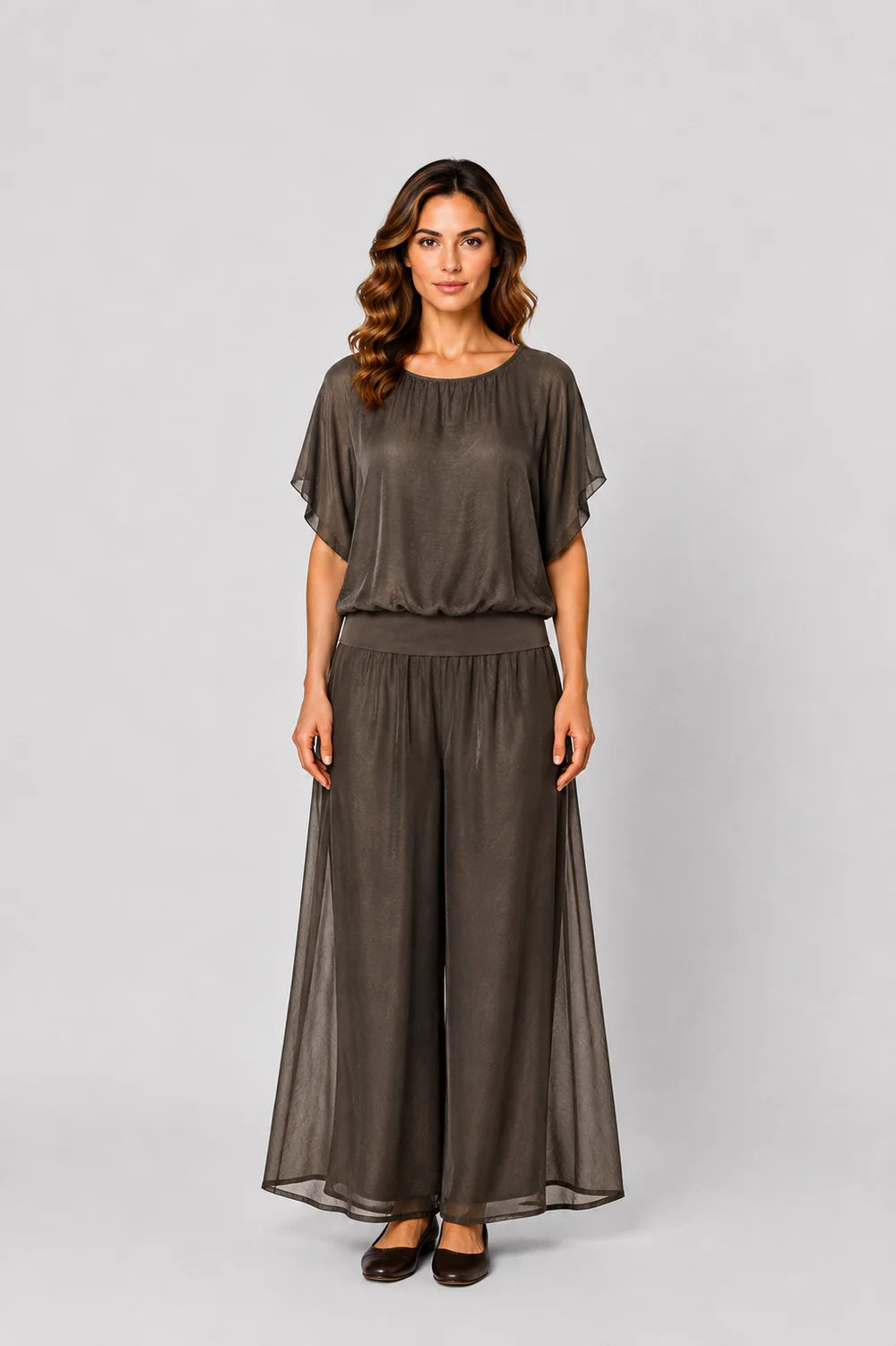 Costamani Silky Pants - Choco