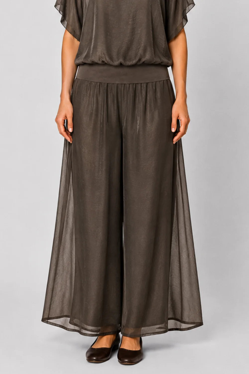 Costamani Silky Pants - Choco