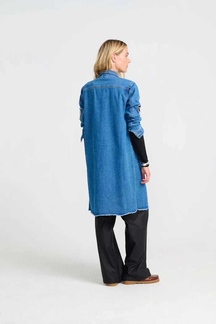 Costamani Foxy Långjacka - Jeansblå
