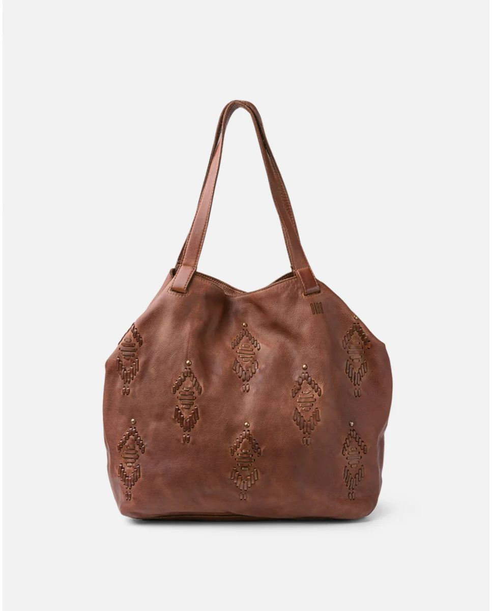 Leather shoulder bag BIBA Bayron