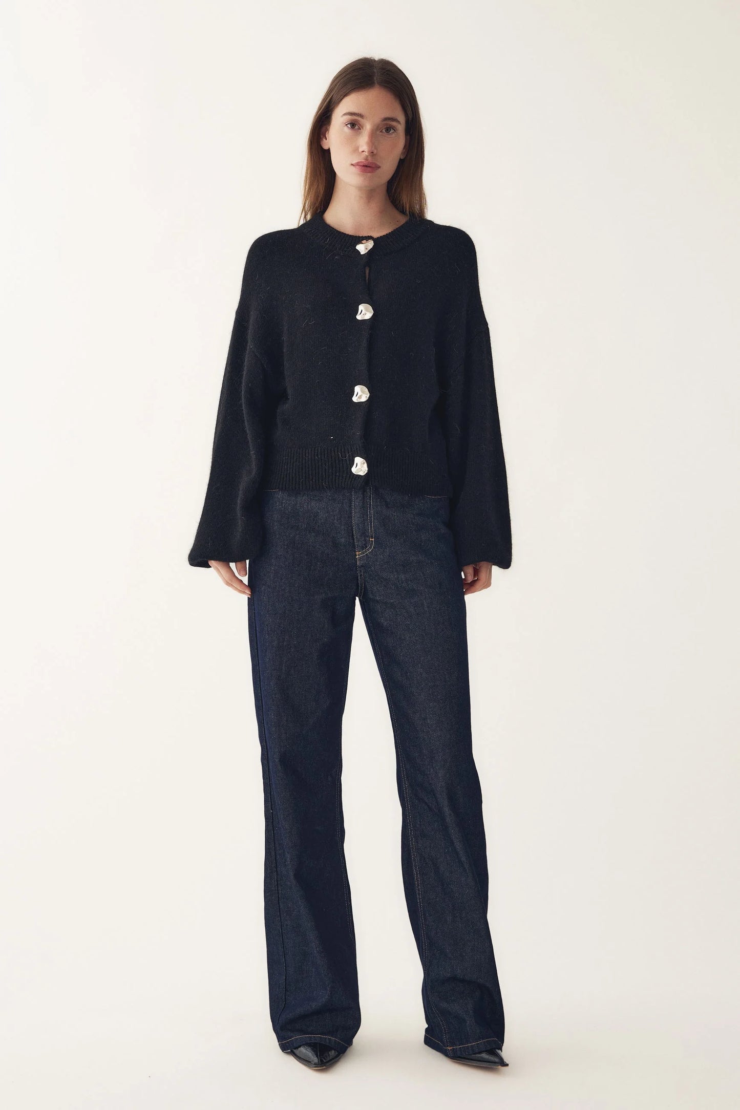 Noella N-Miley Knit Cardigan Black