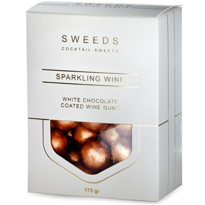 SWEEDS White Chocolate Coated Sparkling Wine Winegums Box 175g